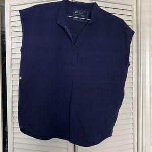 Figs navy blue Rafael oversized scrub top